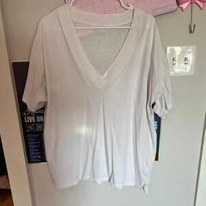 Aerie White V-Neck Top